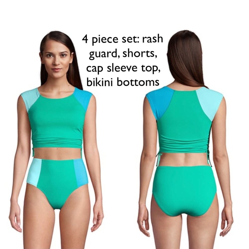 Lands End swim bundle 6/small EUC - multi piece, great for SUP, kayaking